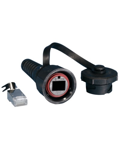 Разъем промышленный RJ-45 Hyperline (PLUG-IE-8P8C-PV-C6-SH) в Домодедово Коннекторы Pintop.ru