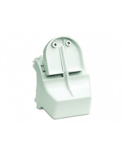 Адаптер для оптоволоконных разъемов 2хST, c системой пломбировки, белый, 2мод. DKC 76618B в Домодедово Аксессуары для стоек и шкафов Pintop.ru