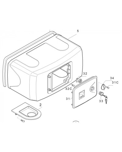 Корпус FERNI пластиковый Came 119RID122 в Домодедово Запчасти для шлагбаумов и автоматики Pintop.ru