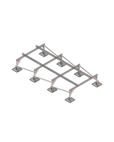 Опорная конструкция для установки оборудования TECHNORAPTOR STEELFOOT 1500х3000 тип 2 КМ-профиль (KM-TR-STF-SSEI-1500-3000-2) в Домодедово Системы видеонаблюдения Pintop.ru