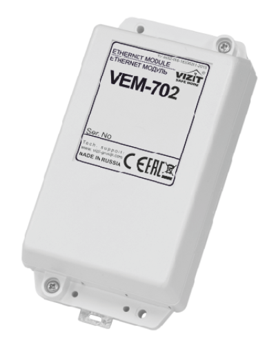 Ethernet-модуль Vizit VEМ-702 в Домодедово Аксессуары для многоабонентных систем Pintop.ru