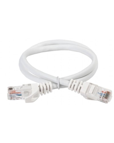 ITK Коммутационный шнур (патч-корд) кат.5Е UTP 5м белый (PC08-C5EU-5M) в Домодедово Патч-корды и пигтейлы Pintop.ru