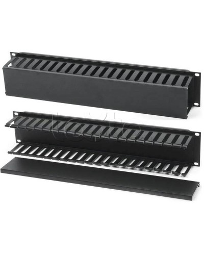 Организатор кабельный с крышкой, 19 Hyperline (CM-2U-PL-COV) в Домодедово Аксессуары для кабель-канала Pintop.ru