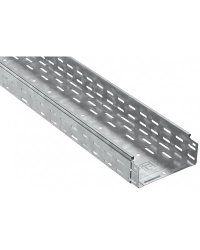 ESCA Лоток перфорированный 80х200х3000-1,0 HDZ IEK (CLP10-080-200-100-3-M-HDZ) в Домодедово Кабельные лотки Pintop.ru