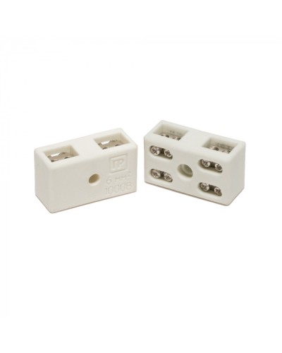 Клемма керам. латунь 6 мм² 2 пары на 8 контактов (5 шт/уп) Промрукав (PR08.7164) в Домодедово Аксессуары для кабель-канала Pintop.ru