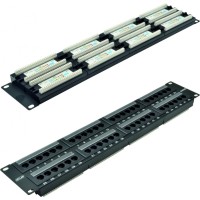 Панель коммутационная 19", 2U, 48 портов,Кат.5e NETLAN EC-URP-48-UD2