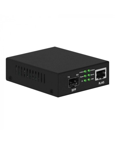 Медиаконвертер Gigabit Ethernet, SFP 1000Мбит/c, RJ45 10/100/1000Мбит/c, поддержка LFP NST NS-MC-1G1GX в Домодедово Медиаконвертеры Pintop.ru