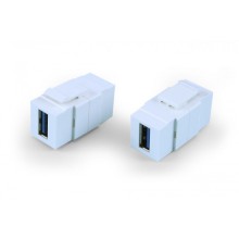 Вставка формата Keystone Jack Hyperline (KJ1-USB-A3-WH)