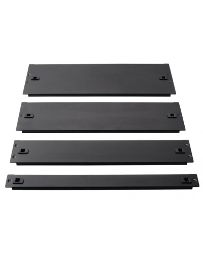 Фальш-панель металлическая 19 4U, быстросъемная, черная LANMASTER LAN-DC-TLMFP-4U в Домодедово Аксессуары для стоек и шкафов Pintop.ru