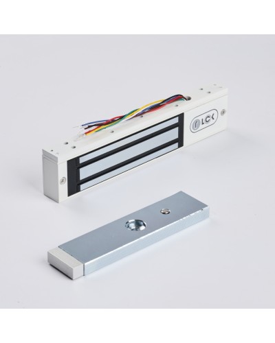 R-Lock RL-EM180-0SW - Электромагнитный замкок, 180кг, DC12/24B, цвет белый, RAL9016(белый), два датчика втроены в корпус замка: датчик Холла и магнито-контактный датчик в Домодедово Электромагнитные замки Pintop.ru