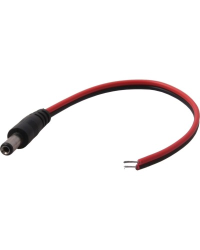 Разъем питания DC штекер 2,5х5,5мм с проводом 20 см REXANT 14-0324 в Домодедово Коннекторы и разъемы Pintop.ru