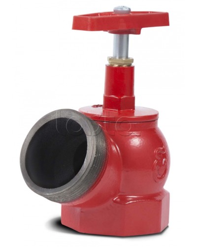 Угловой клапан пожарного крана ПОЖТЕХНИКА Клапан чугунный угловой пожарный ПК50 (вн/нар) в Домодедово Обратные клапаны Pintop.ru