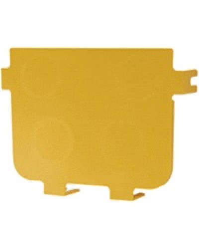 Заглушка оптического лотка торцевая 240 мм, желтая LANMASTER LAN-OT240-ND в Домодедово Аксессуары для кабель-канала Pintop.ru