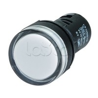 Сигнальный индикатор со встроенным диодом 220В, белый DKC ALIL5L220