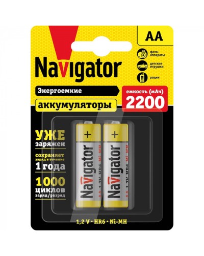 Аккумулятор Navigator 94 785 NHR-2200-HR6-RTU-BP2 в Домодедово Электротехническое оборудование Pintop.ru