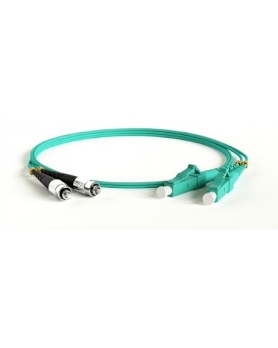 Патч-корд волоконно-оптический Hyperline FC-D2-503-FC/PR-LC/PR-H-30M-LSZH-AQ в Домодедово Патч-корды оптические Pintop.ru