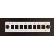 Панель лицевая Hyperline FO-FP-W140H42-8SC/DLC-GY