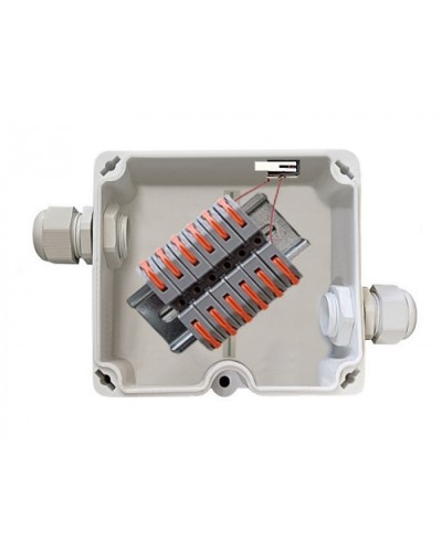 Коробка соединительная с тампером (датчиком вскрытия) КСП-Т СЕВЕР ПЛ.4.ПС.6-12. Wago АТФЕ.685552.110-01 ТУ Магнито-Контакт в Домодедово Распределительные коробки Pintop.ru