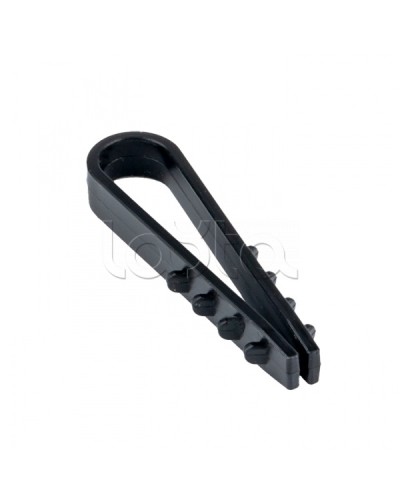 Дюбель-хомут для круглого кабеля (5-10мм) черный (50шт.) EKF PROxima (plc-ncs50-5x10b) в Домодедово Крепеж: Дюбели, шурупы, саморезы Pintop.ru