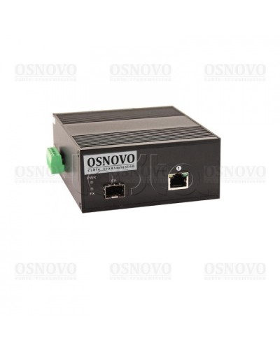 Медиаконвертер Gigabit Ethernet с поддержкой PoE OSNOVO OMC-1000-11HX/I в Домодедово Медиаконвертеры Pintop.ru