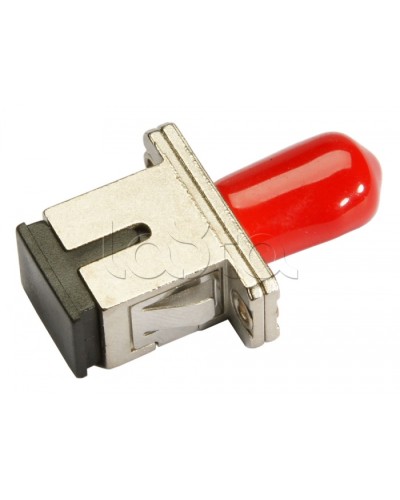 Соединитель проходной ST-SC, MM(для многомодового кабеля), simplex Cabeus ST-SC-MM в Домодедово Проходные адаптеры и розетки оптические Pintop.ru