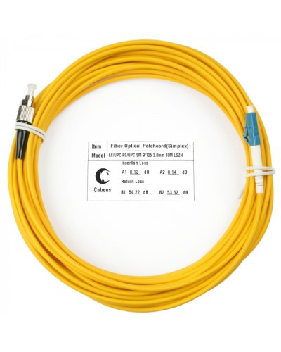 Шнур оптический simplex LC-FC 9/125 sm 15м LSZH Cabeus FOP(s)-9-LC-FC-15m в Домодедово Патч-корды оптические Pintop.ru