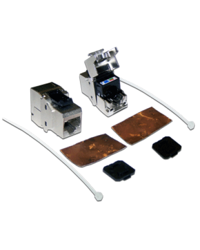 Модуль Keystone, RJ45, кат.6A, STP, 180 градусов LANMASTER LAN-OK45S6A/180 в Домодедово Коннекторы Pintop.ru