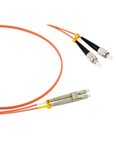 Патч-корд оптический LSZH, дуплексный, LC/PC-FC/PC, MM 50/125, 1.0м LANMASTER LAN-2LC-2FC/OM2-1.0 в Домодедово Патч-корды и пигтейлы Pintop.ru
