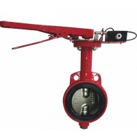 Затвордисковый с ручным приводом с контролем положения УКПЗА Спецавтоматика 3т 200/1,6(Р)-Ф.У3.1-"АМК-200v4"