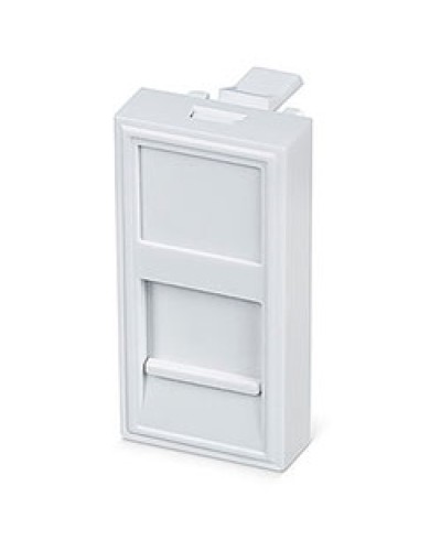 Вставка 45x22,5 (Mosaic) для 1 модуля формата Keystone Jack (FP-22,5-1M) Пожтехкабель СКС (202-030) в Домодедово Модули Keystone Pintop.ru