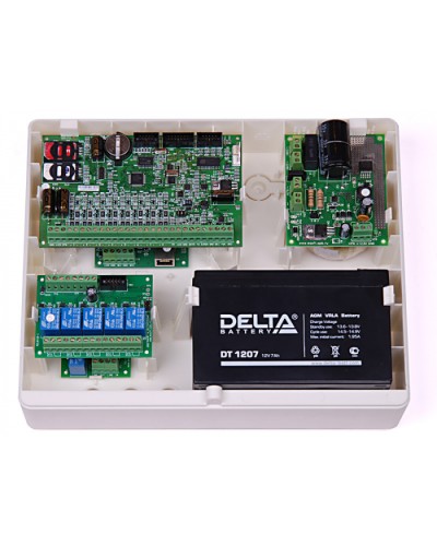 Корпус пластиковый для объектового оборудования компании Ритм Ritm Корпус Контакт под АКБ 7Ач в Домодедово GSM мониторинг Ritm Pintop.ru