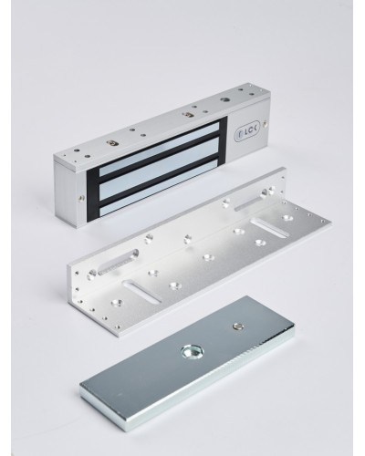 R-Lock RL-EML350-L0S - Электромагнитный замкок, 350кг, DC12/24B, цвет серебристый сатинированный алюминий RAL 7047 в Домодедово Электромагнитные замки Pintop.ru