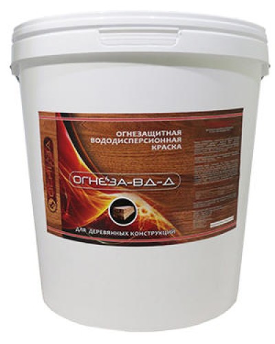 Краска огнезащитная водно-дисперсионнаявспучивающаясядля дерева Огнеза марки«ОГНЕЗА-ВД-Д» , ведро 25 кг., цвет белый в Домодедово Огнезащитные краски Pintop.ru