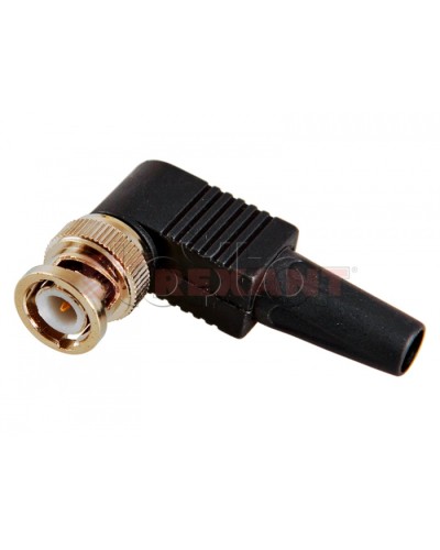 Разъем штекер BNC под винт с колпачком угловой (02-002) (50шт/уп) REXANT 05-3072 в Домодедово Коннекторы Pintop.ru