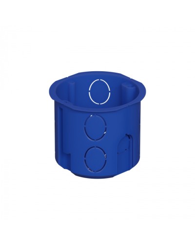 Коробка установочная D68x62мм межцентр. 71мм, IP20, цвет синий Экопласт (44658) в Домодедово Распределительные коробки Pintop.ru