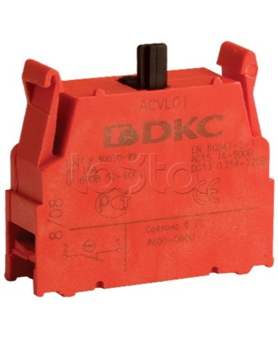 Блок контактный с клеммными зажимами (нормально-разомкнутый) DKC ACVL02 в Домодедово Клеммные колодки Pintop.ru