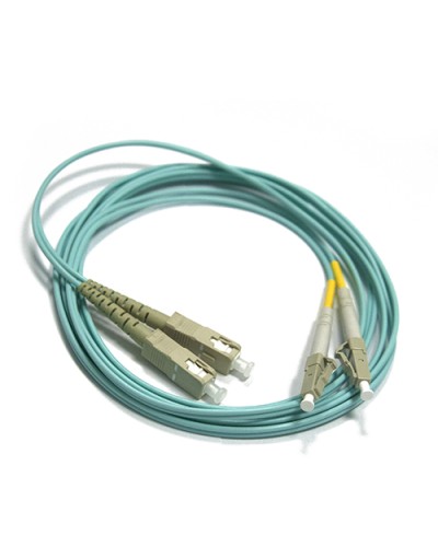 Шнур оптический LC-SC, duplex, 50/125, OM3, LSZH, 1 м LANMASTER LAN-2LC-2SC/OM3-1.0 в Домодедово Патч-корды оптические Pintop.ru