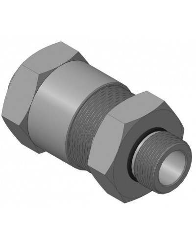 Кабельный ввод с резьбой G3/4 для прокладки кабеля в металлорукаве РЗ-ЦП-25, с уплотнением кабеля и проходным диаметром кабеля d=8-12 мм Спектрон КВМ-25/12-М-G3/4 в Домодедово Аксессуары для кабель-канала Pintop.ru