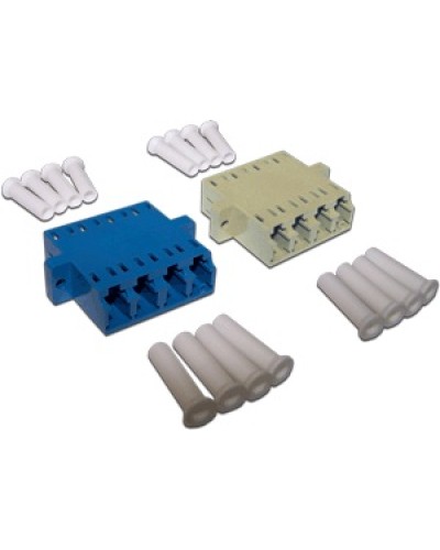 Адаптер оптический LC, SM/APC, корпус SC дуплекс, квадро LANMASTER LAN-4LCS-AM-APC в Домодедово Коннекторы Pintop.ru