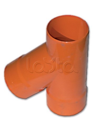 Тройник для двустенных труб одного диаметра ф63мм, 45°, полипропилен DKC 019063 в Домодедово Повороты, муфты, тройники Pintop.ru