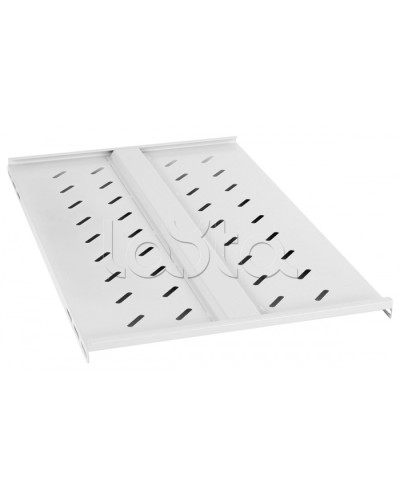 Полка перфорированная глубиной 700 мм для открытых стоек, усиленная до 100кг Cabeus RA-J018-FC-700-100KG в Домодедово Полки для шкафов и стоек Pintop.ru