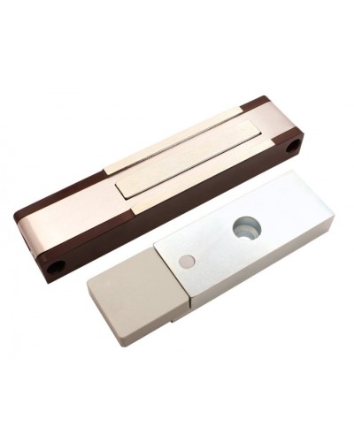 Электромагнитный замок с датчиком состояния двери ALeko ALM-150P (24В коричневый) в Домодедово Электромагнитные замки Pintop.ru