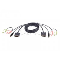 КВМ-кабель с интерфейсами USB, DVI-D Single Link (1.8м) ATEN 2L-7D02U