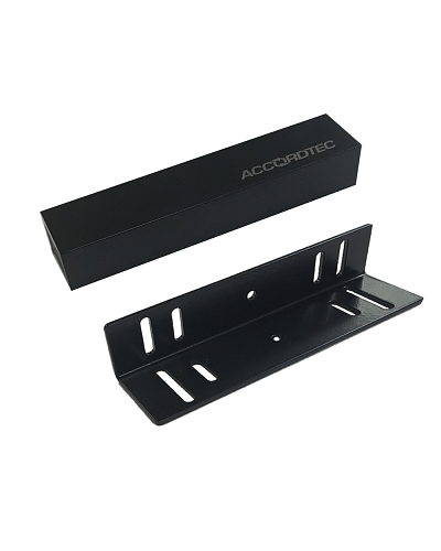 Электромагнитный влагозащищенный замок премиум-класса AccordTec ML-200K Premium Black с уголком в Домодедово Электромагнитные замки Pintop.ru