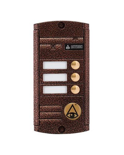 Видеопанель вызывная накладная цветная на 3 абонента с Proxy-считывателем Activision AVP-453 Proxy (PAL, антик) в Домодедово Вызывные видеопанели малоабонентные Pintop.ru