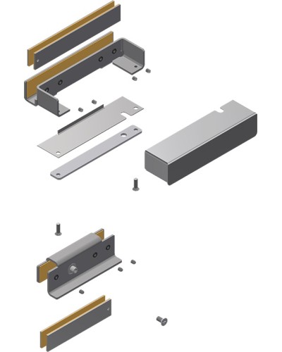 Комплект монтажа Aler MK AL-150PR-Glass в Домодедово Электромагнитные замки Pintop.ru