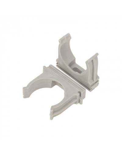 Крепеж-клипса для труб д.32мм, цвет серый Cabeus (CF32-GY) в Домодедово Держатели, клипсы, скобы Pintop.ru