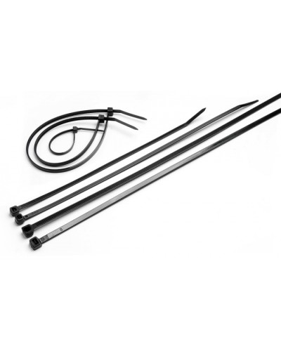 Стяжка нейлоновая неоткрывающаяся, безгалогенная (halogen free), 370x3.6мм, черная (100 шт) Cabeus CTBL-370 в Домодедово Стяжки-хомуты Pintop.ru