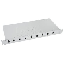 Бокс оптический 19" на 8 SC/LC портов Cabeus FO-19-8SC