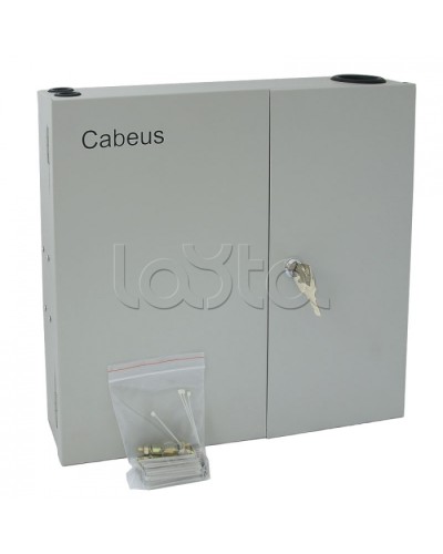 Бокс оптический настенный 19 на 16 SC/2xLC портов Cabeus FO-WL-16SC-K в Домодедово Кросс оптический Pintop.ru